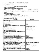 Giáo án Toán Lớp 3 - Chương trình học kỳ 2 - Năm học 2014-2015